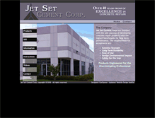 Tablet Screenshot of jetsetcement.com